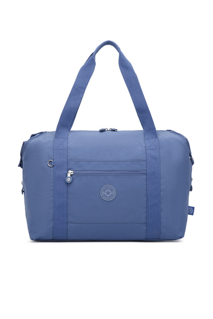 Medium Size Waterproof Extra Light Crinkle Fabric Hand Luggage and Sports Bag Blue