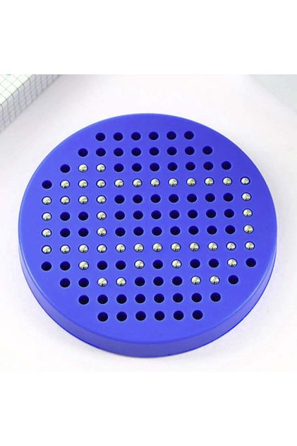 Magnetic Board for Drawing and Writing, Round, Color Blue