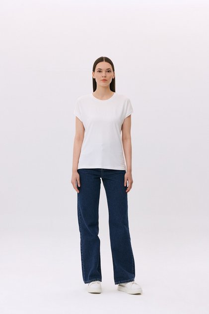 Viscose O-Neck Basic T-Shirt