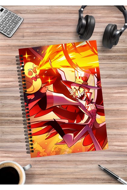 Hazbin Hotel Anime Spiral Notebook A5 (50 Sheets)