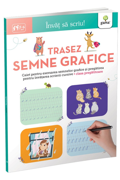 Desenează Semne Grafice 5-6 Ani, - Editură