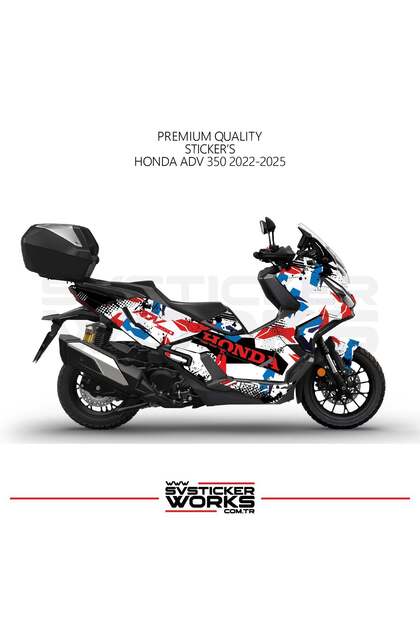 Honda adv350 fairing motorcycle sticker design decal model v2