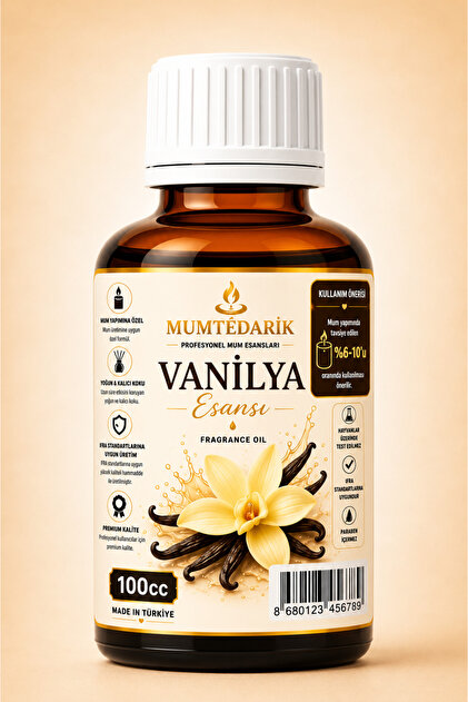 Vanilya Kokulu Premium Mum Esansı 100 ml