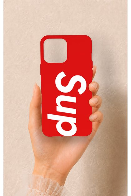 iPhone 13 Pro Max Compatible Sup Patterned Silicone Case