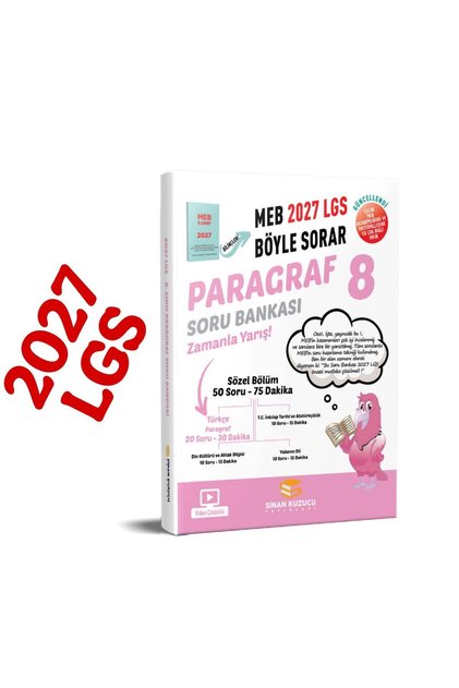 8. Sınıf 2027 Lgs Meb Böyle Sorar PARAGRAF Soru Bankası Video Çözümlü