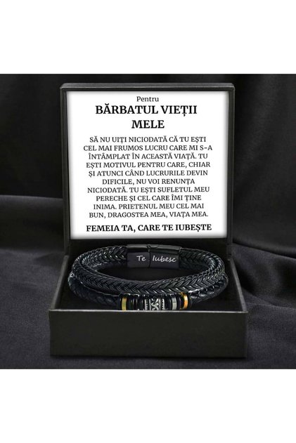 Bratara Cadou Barbatul Vietii -