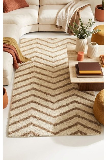 Marta Nordic Machine Washable Living Room Bedroom Floor Mat Carpet Shaggy