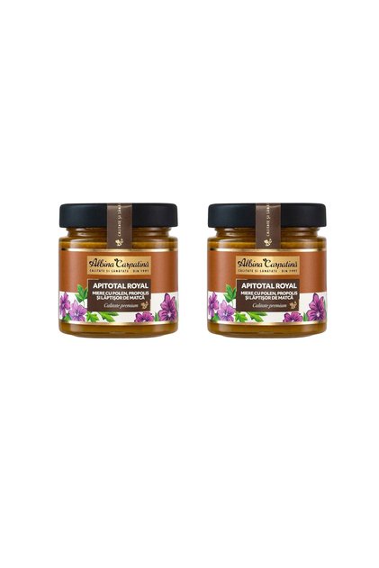 Pachet Miere cu Polen, Propolis si Laptisor de Matca Apitotal Royal 270g + 270g