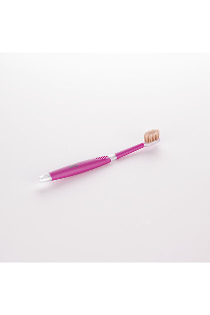 Premium Smart Toothbrush with Flexible Rubber Handle, Pink Color