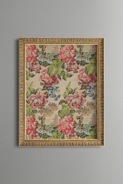 Flower Pattern - Vintage Patterned Painting - Fine Model