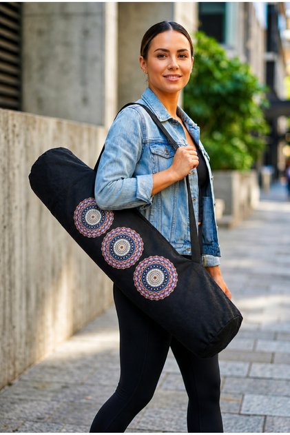 Mat Bag Yoga Pilates Mat Carrying Bag Bag with Wide Handle Can Carry Large Mats Too