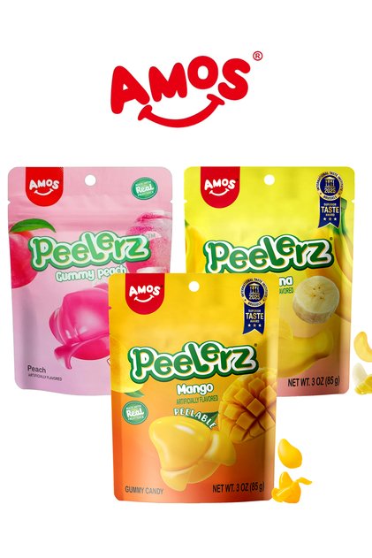 Peelerz Gummy Mango, Şeftali ve Muz Set 65 G X 3 Adet