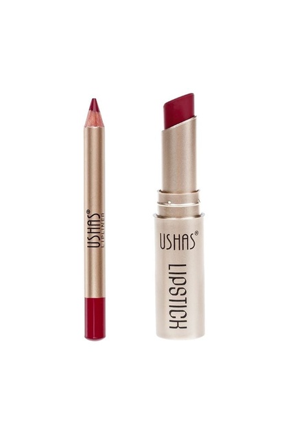 Set ruj de buze și creion, nuanță burgundia, 3.8 g – culoare intensă și machiaj definit