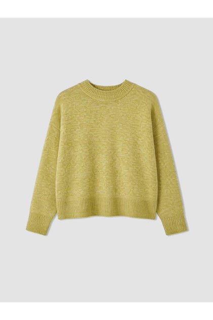 Crew Neck Oversize Women's Knitwear Sweater (W6)