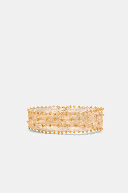 Stradivarius Metalik örgü choker kolye - Fiyatı, Yorumları