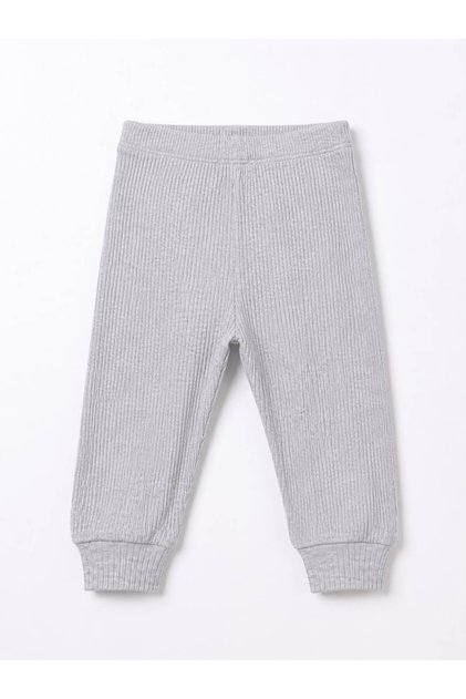H&C Bebek Patiksiz Alt Pantolon %100 Pamuk Esnek Fitilli Ribana 0-36 Ay