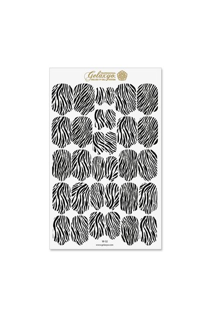 Nail Wraps - W32 - Zebra