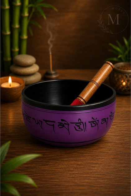Tibetan Hybrid Sound Bowl – Handmade Meditation, Yoga, and Sound Therapy Bowl 22 cm