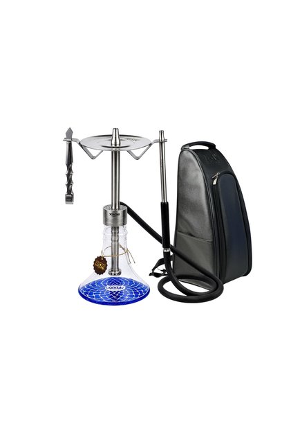 V33 XROS PRO Blue - Çantalı Çelik Nargile