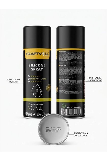 Lityum Beyaz Gres Sprey 400 ml - Yüksek Performanslı Yağlayıcı ve Pas Önleyici