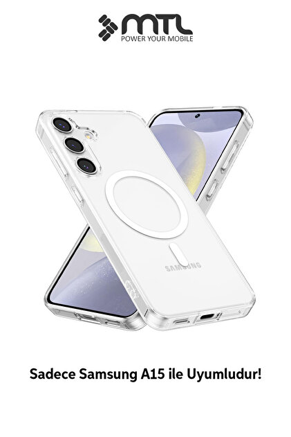 Samsung Galaxy A15 Şeffaf Magsafe Kılıf SAFE