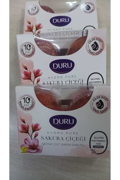 SAKURA ÇİÇEĞİ ŞEFFAF 2Lİ SABUN 3PAKET