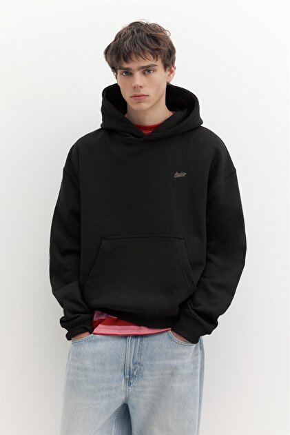 STWD boxy kapüşonlu sweatshirt