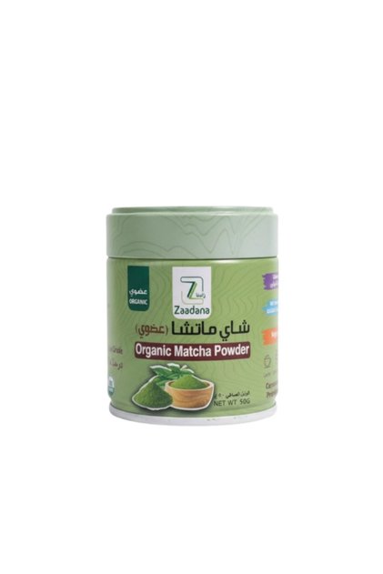 شاي الماتشا العضوي من زادنا - 50 جرام