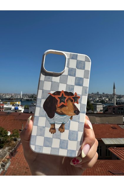 iPhone 11 Uyumlu Baskılı Beyaz Renkli Telefon Kılıfı K326