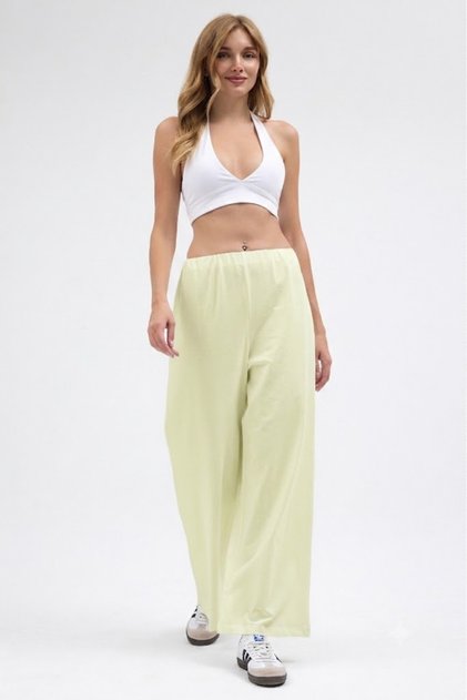 100% Cotton Extra Soft, Comfortable, Flexible Elastic Waist Combed Cotton Trousers