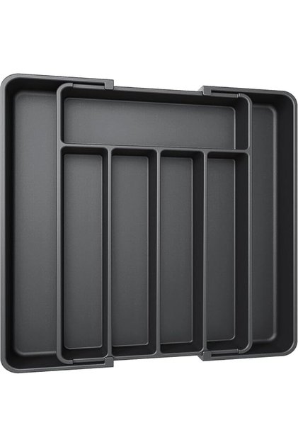 Yohome Kitchen Drawer Organizer, Adjustable Kitchen Utensil Drawer Organizer, Expandable Cutlery Organizer for Kitchen