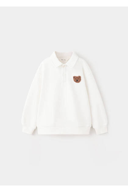 Rahat kesim polo sweatshirt