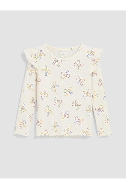 Bow Patterned Baby Girl T-Shirt (W6)