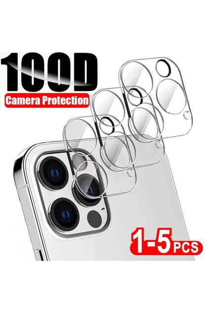 16 Pro or 16 Pro Max 5PCS Lens Glass 1-5 Pcs Full Cover Camera Lens Protectors For iPhone 16 15 14 P