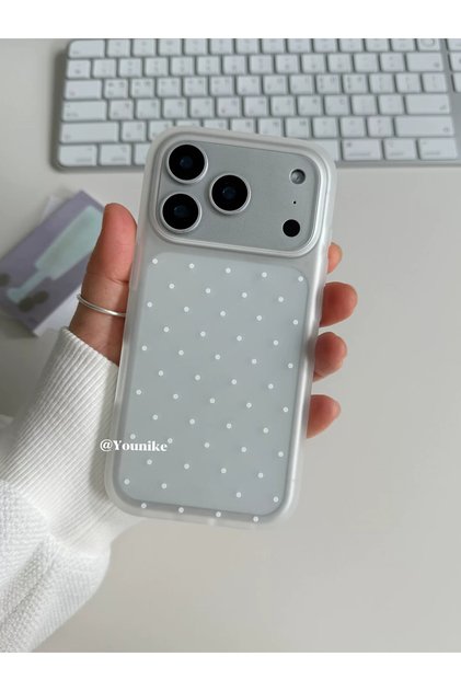 iPhone 13 mini A Summer Full Screen White Polka Dot Phone Case For iPhone 17 16 15 14 13 12 11 Pro M