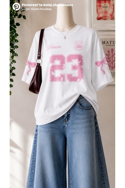 Princess Printed Cotton Oversize T-Shirt