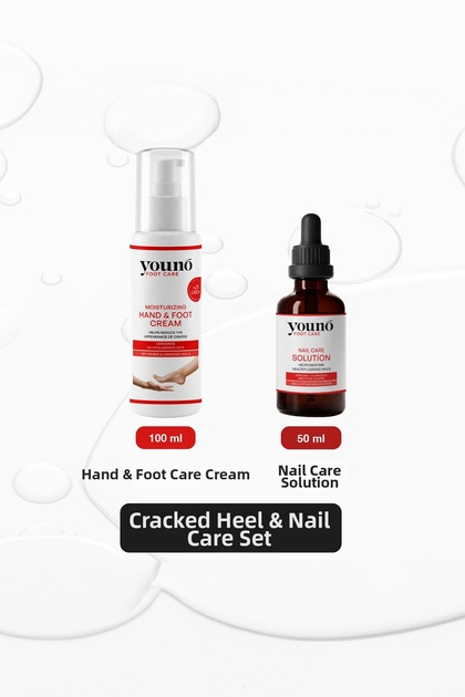 2-Piece Cracked Heel and Nail Care Set | Nail Solution + 20% Urea Hand & Foot Cream