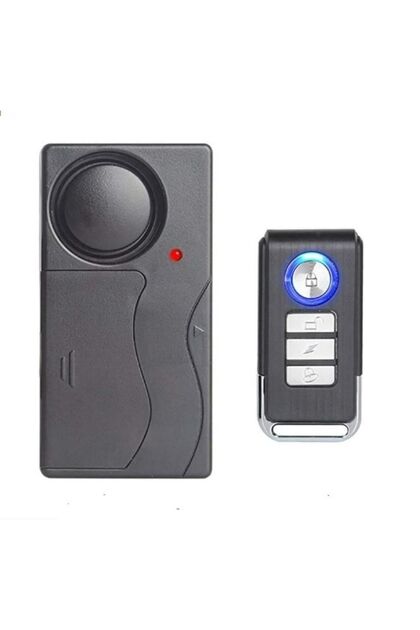 Motosiklet Ve Bisiklet Wireless Kablosuz Titreşimli Alarm 110 Desibel Yüksek Ses Uzaktan Kumandalı