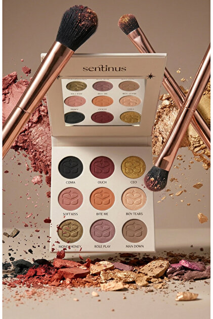 Sentinus Holy Göz Farı Paleti | 9'lu Mat & Işıltılı Eyeshadow