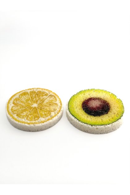 Şişen Sponge Long Lasting Sponge Magic Sponge Set of 2 Lemon-Avocado