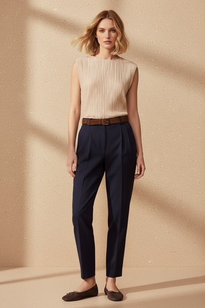 Beige Corduroy Blouse
