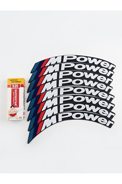 25CM Volta VSM Uyumlu Mpower Lastik Yazısı
