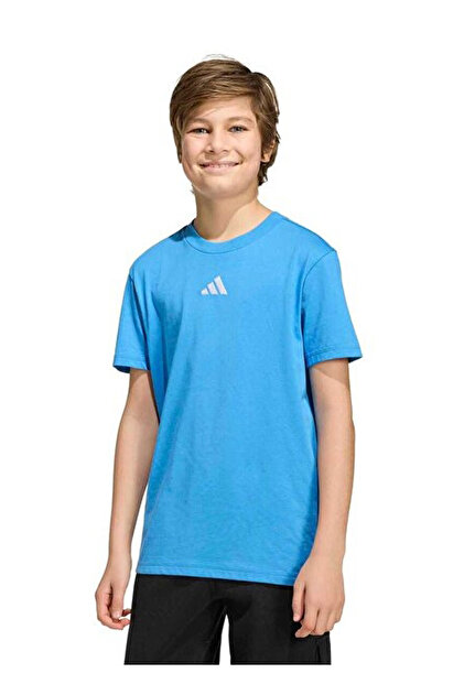 adidas Mavi Erkek Çocuk T-Shirt KD3368 J SL TEE 160 - Fiyatı