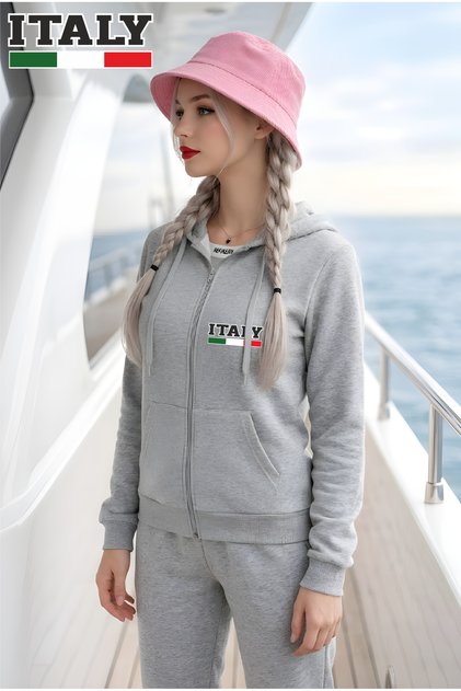 FULL ZIP SUMMER ITALY HOFFNUNG oversized SUMMER MODE