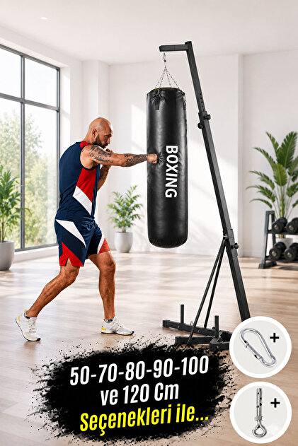 Spor Byfit Yırtılmaz Siyah Deluxe Boxing Boks Torbası - Fiyatı