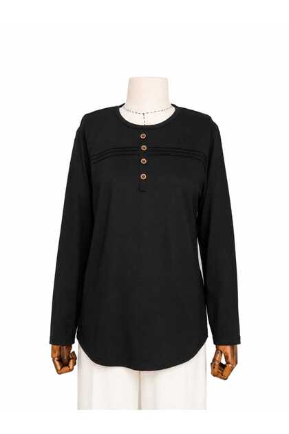 Women's Lycra Mid-Age and Above Four Seasons Mother's Combed Cotton Blouse New Season Striped Stripe Button Detail