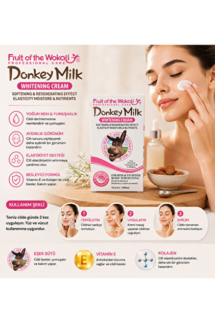 Fruit Of The Wokali DONKEY MILK WHITENING CREAM EŞEK SÜTÜ CİLT