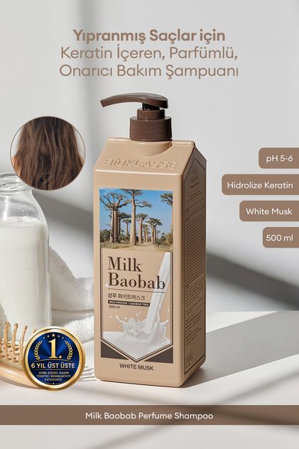 Perfume Shampoo (White Musk) - Perfumed Keratin Shampoo for Repairing Damaged Hair
