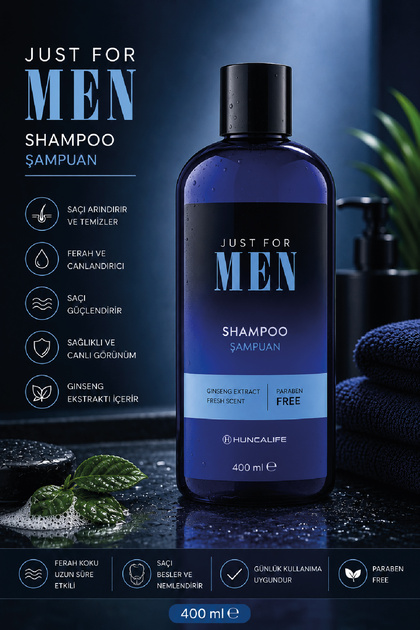 Huncalife Just For Men Saç Ve Vücut Şampuanı 400 ml - Fiyatı