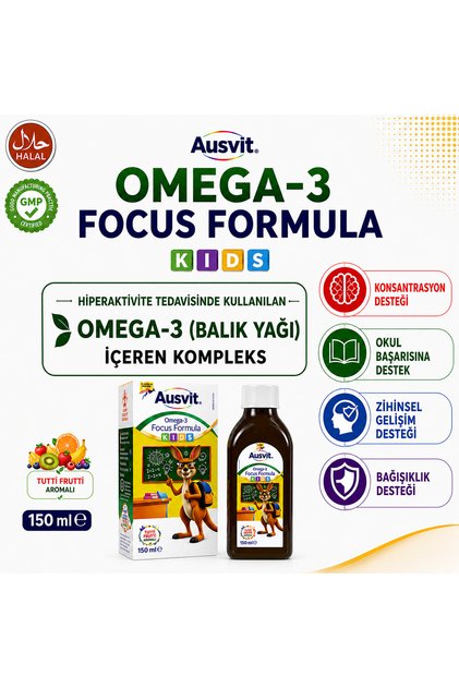 Kids Omega 3 and Focus Formula Syrup 150ml